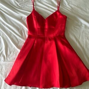 Bright Red Skater Dress